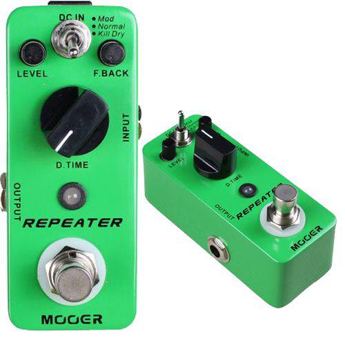 Pedal para Guitarra Micro Repeater Delay 3 Modos MDL1 Mooer