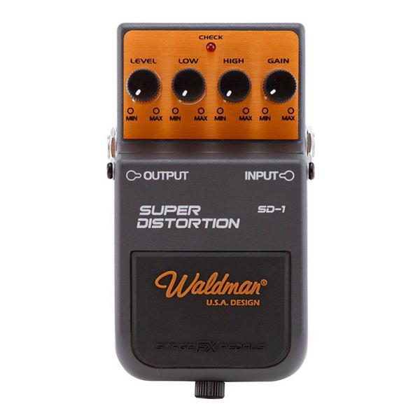 Pedal para Guitarra Waldman Super Distortion Controles Level Low High GainSD 1*