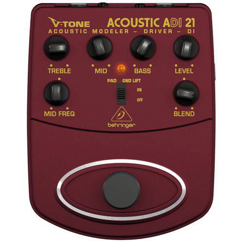 Pedal para Violão Behringer ADI21 V-Tone Acoustic