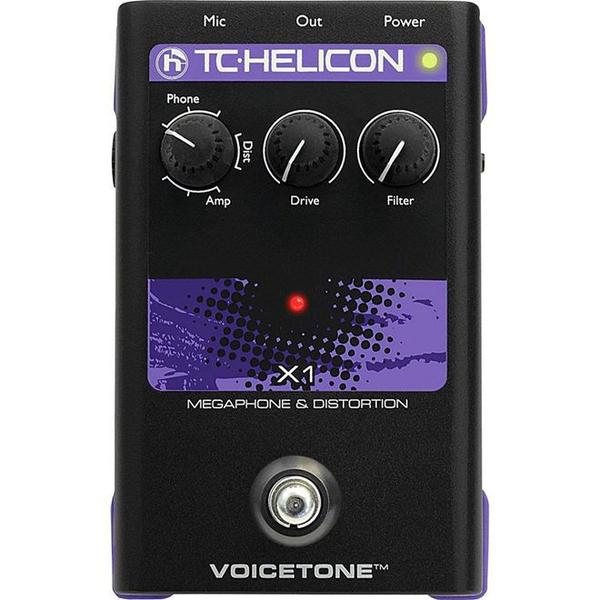 Pedal para Voz TC Helicon VoiceTone X1 Megafone & Distortion