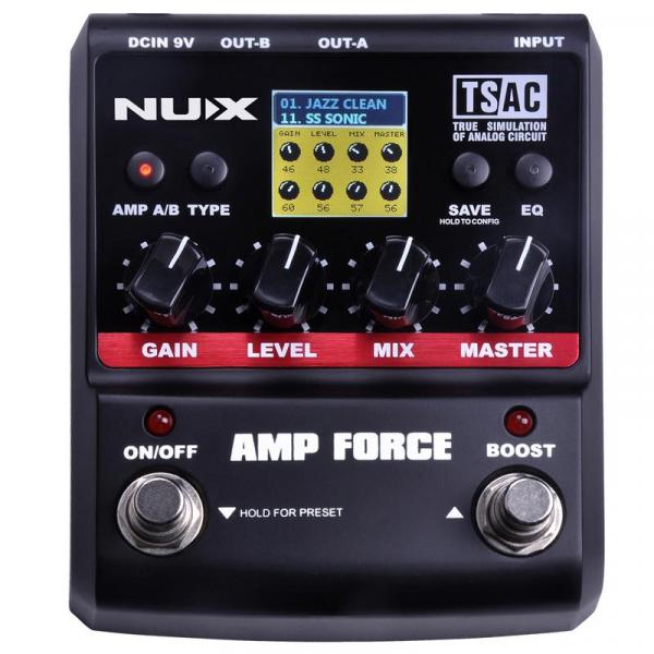 Pedal Simumador de Amp para Guitarra Amp Force - Nux F3828