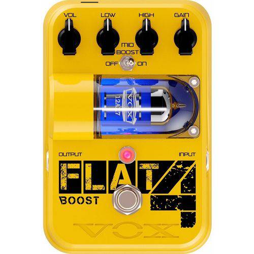 Pedal Vox Flat 4 Boost | Tone Garage | Valvulado | para Guitarra