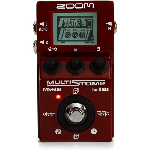 Pedal Zoom Ms 60 B Multistomp Bass Pedal Multi-effects