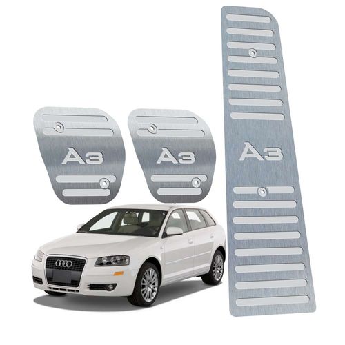 Pedaleira Audi A3 Manual 2007 Até 2013 Aço Inox