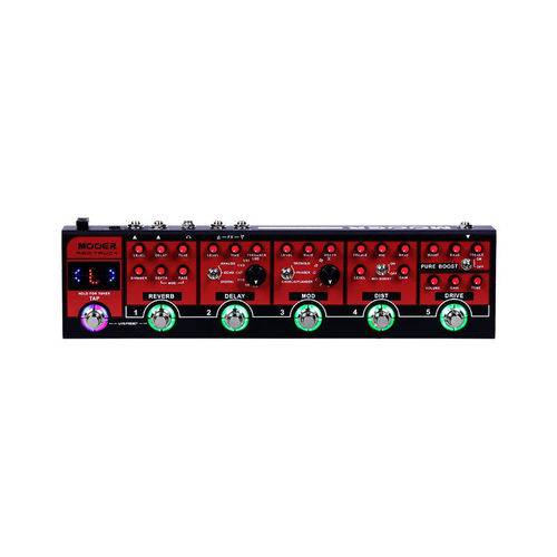 Pedaleira Guitarra Mooer Cpt1red Truck (Bost/Dr//Dist/Mod/Del/Re)