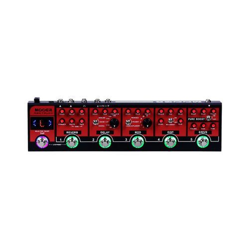 Pedaleira Guitarra Mooer Cpt1red Truck (Bost/Dr//Dist/Mod/Del/Re)