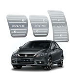 Pedaleira Honda Civic Manual 2012 Até 2016 Aço Inox