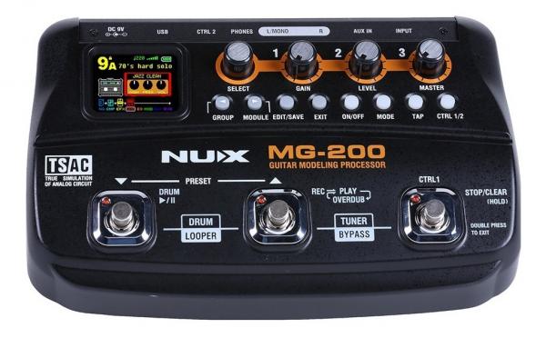 Pedaleira para Guitarra Nux Mg-200