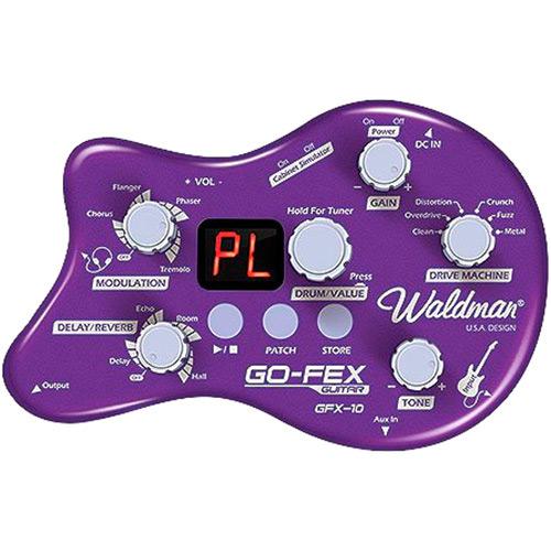 Pedaleira para Guitarra Waldman Gfx10 Efeitos com Bateria Eletrônica e Metrônomo