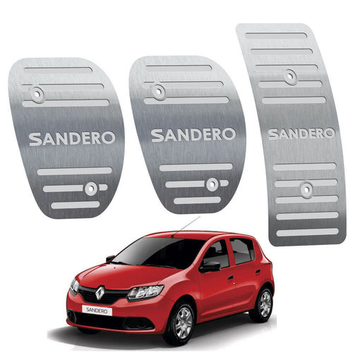 Pedaleira Renault Sandero Manual 2015 Até 2019 Aço Inox