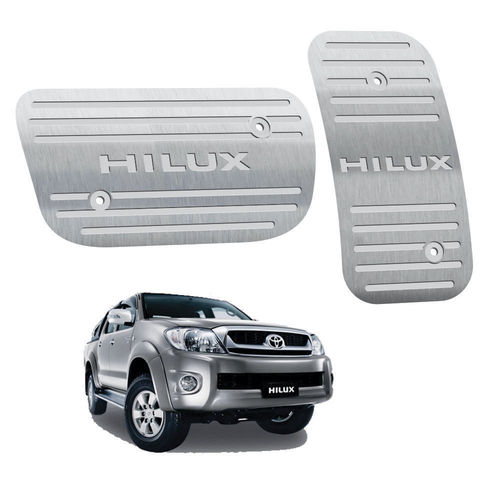 Pedaleira Toyota Hilux Automático 2005 Até 2015 Aço Inox