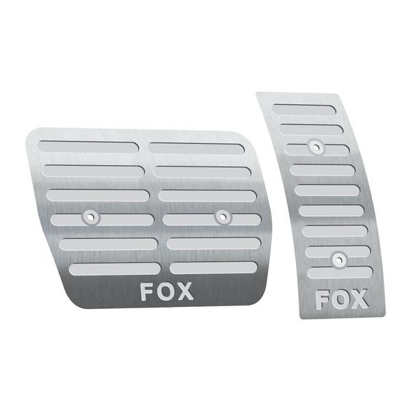 Pedaleira Volkswagen Fox Automático 2015 Até 2019 Aço Inox - 3r Acessórios