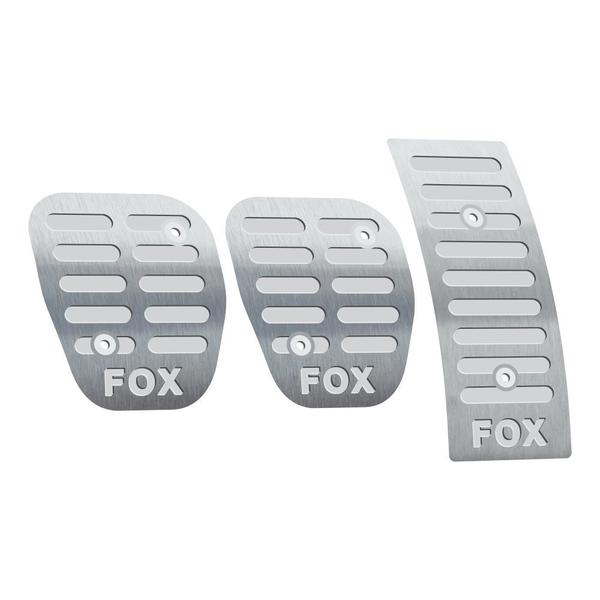 Pedaleira Volkswagen Fox Manual 2015 Até 2019 Aço Inox - 3r Acessórios