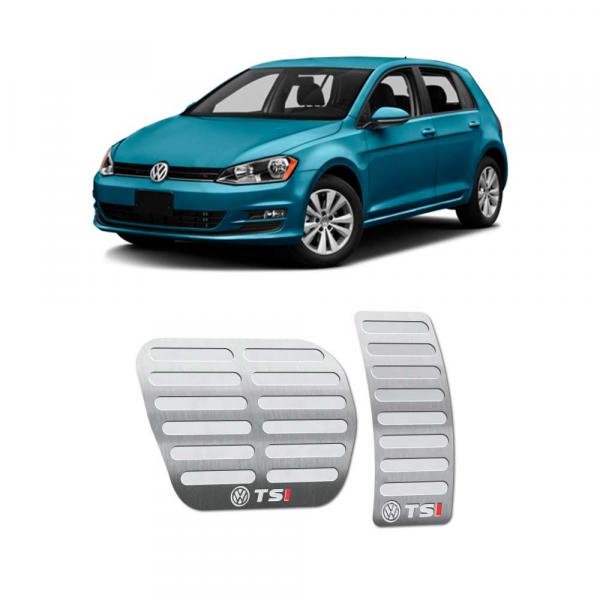 Pedaleiras Automático Volkswagen Golf Tsi 2014/2019 I Prata - Jr