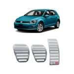 Pedaleiras Manual Volkswagen Golf Tsi 2014/2019 Si Prata