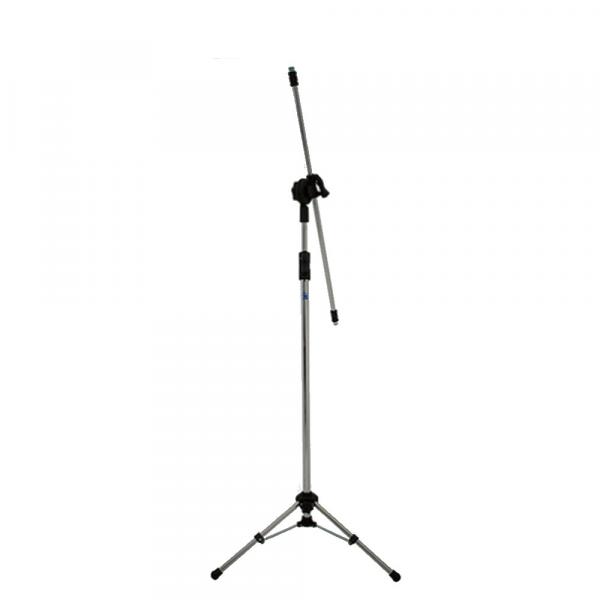 Pedestal para 2 Microfone Dobravel Cromado PE3CR - Visão