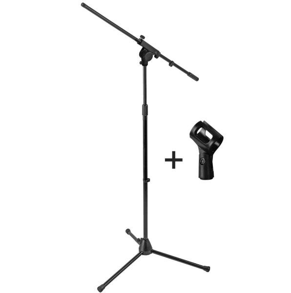 Pedestal Suporte Microfone Mellody M100 + Acessórios