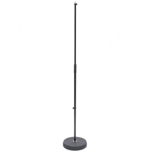 Pedestal,suporte Reto C/base Redonda de Ferro P/ Microfone Condensador Vintage,preto - Aj Som Acessórios Musicais