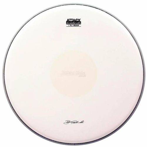 Pele Attack Drumheads Signature Bobby Rondinelli 14¨ Br14c Medium Coated Dot com Bola Central