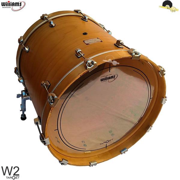 Pele para Bumbo Williams Target - W2 Duplo Filme Clear 24 - Williams Drumheads