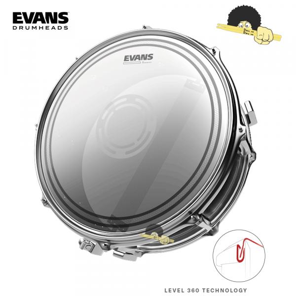 Pele para Caixa 14" - Evans EC Reverse Dot (Filme Duplo C/ Reforço Central) - Musical Express Comercio Ltda