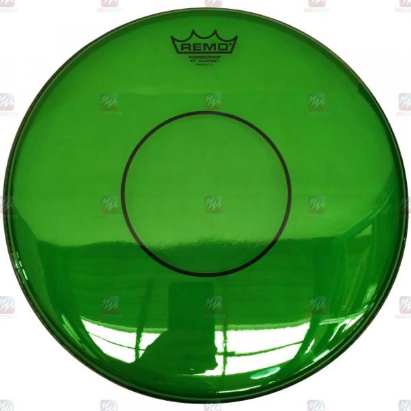 Pele Remo Colortone Verde Caixa 14" Powerstroke 77 Transparente - Remo