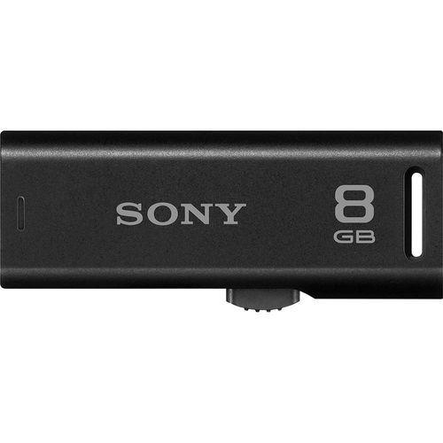 Pendrive USB 2.0 - Sony Retratil Preto - Multilaser - 8GB - USM8GR