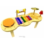 Percussão JOG Vibratom Baby P3696 c/ Metalofone, Reco-reco e Prato (Musicalização Infantil) 14860