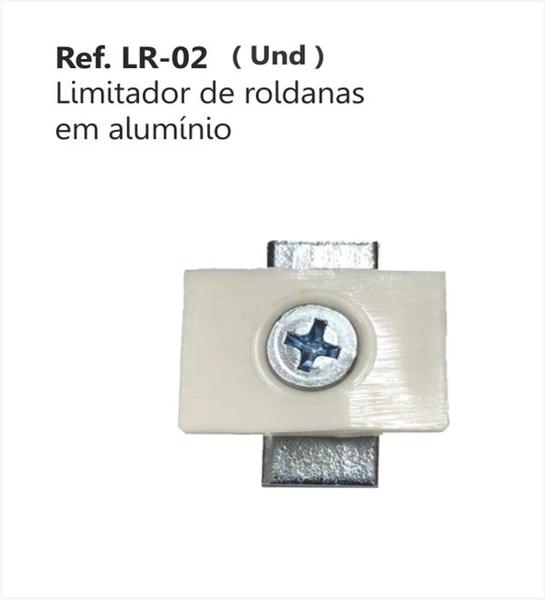 Perfil - Roldana - LR-02 - Limitador de roldanas em alumínio