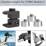 LOS Pesos Universal Telefone Estabilizador Gimbal Contrapeso contador para OSMO móvel 2 Balancer Lostubaky