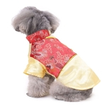 Pet Dog Puppy Inverno Estilo Chinês Tang Roupas Quentes 2020 Ano Novo Traje Casaco