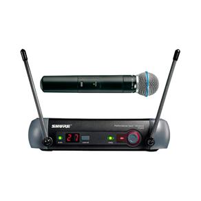 PGX24 / Beta58 - Microfone S/ Fio de Mão UHF PGX24/Beta58 Shure