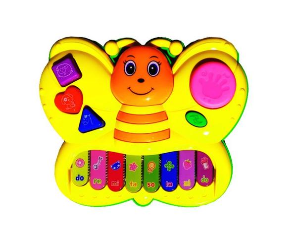 Pianinho Bebe Brinquedo Infantil Educativo Piano Musical Baby - Baby Bichos Piano
