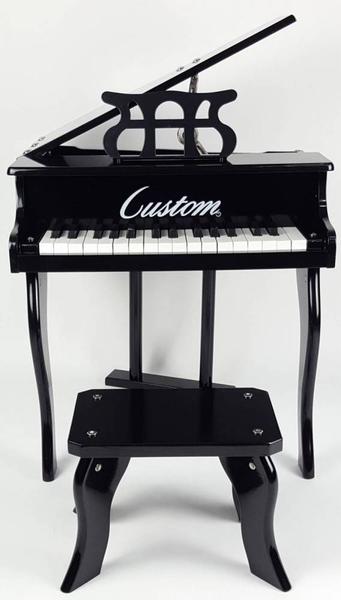Piano Cauda Infantil Custom - Preto