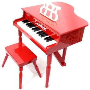 Piano de Cauda Infantil Custom - Vermelho
