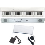 Piano Digital 88 Teclas Px160 We Branco Casio com Pedal Sp3