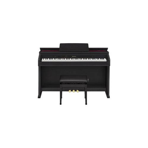 Piano Digital 88 Teclas Sensitivas AP460 Bk Preto Casio com Pedal
