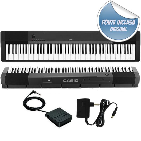 Piano Digital Casio CDP-120 88 Teclas Preto com Pedal SP-3