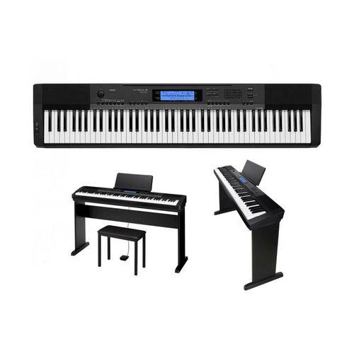 Piano Digital Casio Cdp235 Completo com Fonte com Estante