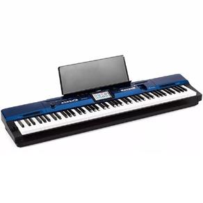 Piano Digital CASIO Privia PX560M Azul Tela Touch - MIDI + Pedal + Adaptador + Suporte Partitura + Tampa Protetora
