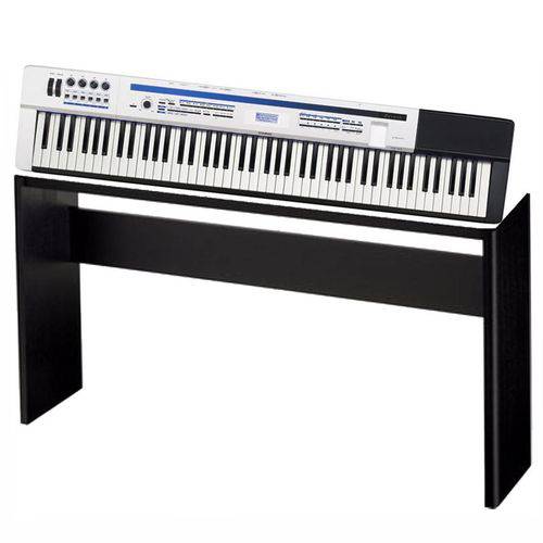 Piano Digital Casio Privia PX5s Branco + Fonte + Pedal Sustain + Estante Piano Casio CS67