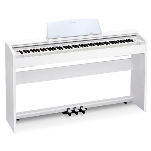 Piano Digital Casio PX770 Branco com Estante Pedal e Fonte