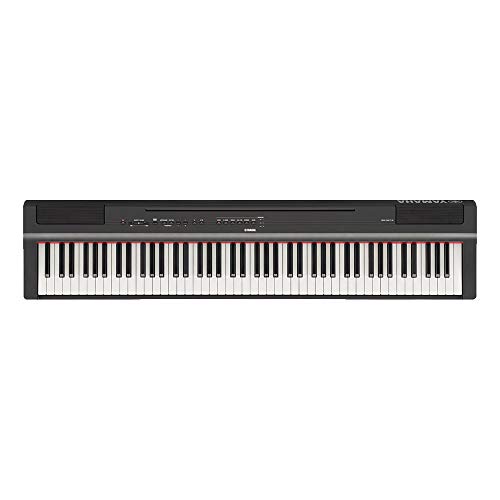 Piano Digital Compacto com Fonte, Yamaha, P125B, Preto