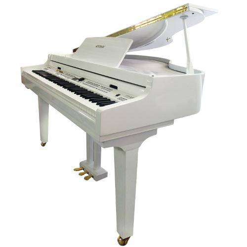 Piano Digital de Cauda Tokai Tp88c Branco 88 Teclas - Acompanha Banco