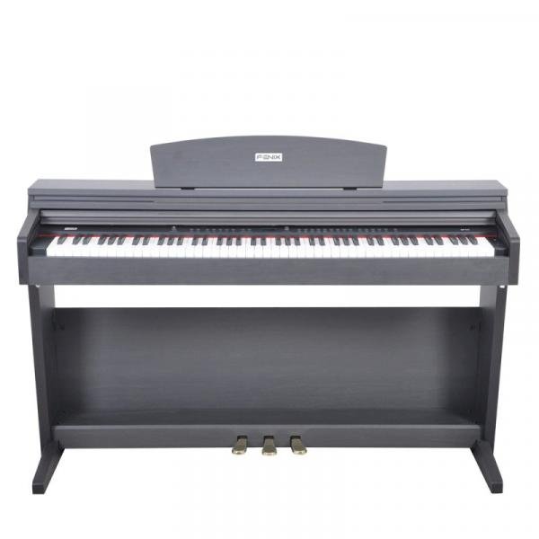 Piano Digital Fenix Dp 70 Rw Usb Rosewood 88 Teclas Sensitivas com 128 Vozes e 64 Tons Polifônicos