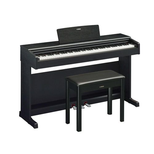 Piano Digital Yamaha Arius YDP144 Preto com Banco