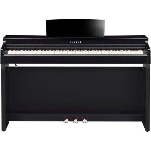 Piano Digital Yamaha Clavinova Clp-625 Polished Ebony com Estante e Banco