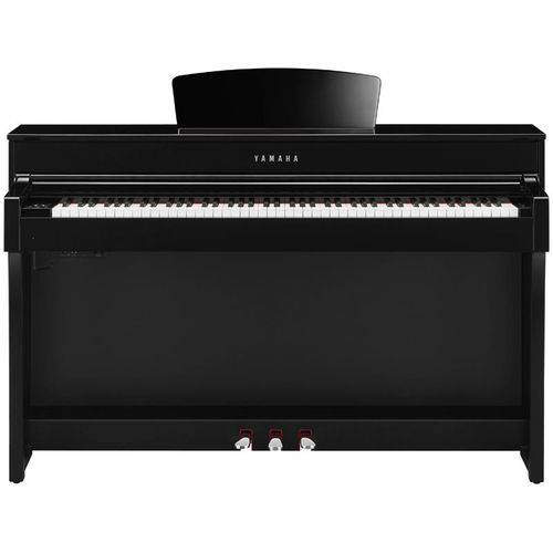 Piano Digital Yamaha Clavinova Clp-635 Polished Ebony com Estante e Banco