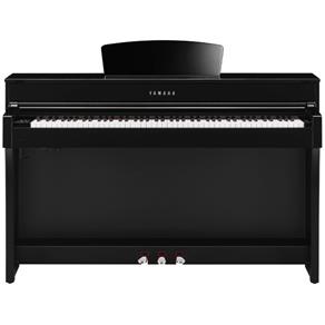 Piano Digital Yamaha Clavinova Clp-635 Polished Ebony com Estante e Banco