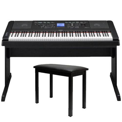 Piano Digital Yamaha DGX660 Preto + Banco